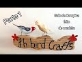 Pássaro Galo-da-Campina feito de madeira, passo-a-passo, Parte 1–Th bird crafts