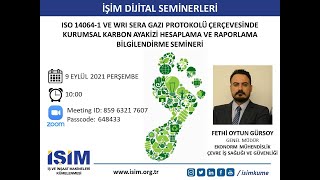 İŞİM DİJİTAL SEMİNERLERİ | KURUMSAL KARBON AYAKİZİ HESAPLAMA VE RAPORLAMA