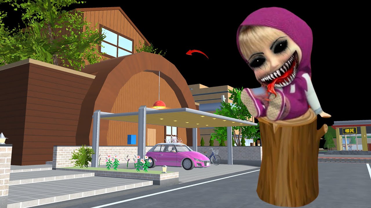 Masha Appeared infront of Home Girl 😱| Sakura School Simulator