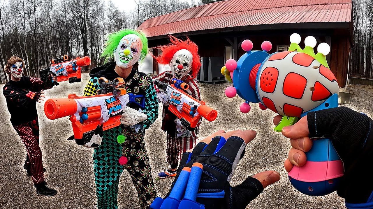 nerf-war-they-turn-me-into-a-clown-youtube