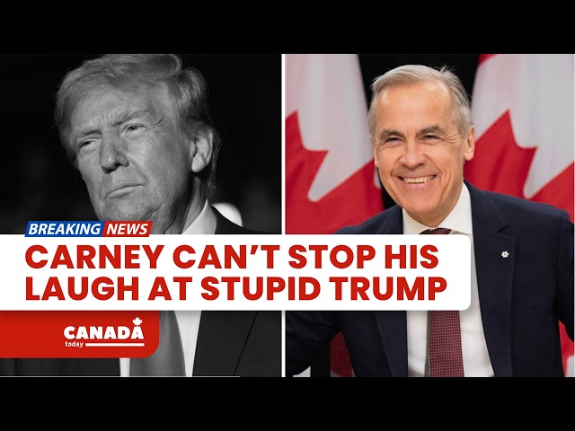 Carney CAN'T STOP His LAUGH at Reporter's Question on Trump