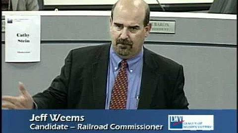 LWVAA-Jeff Weems-Candidate Railroad Commissioner
