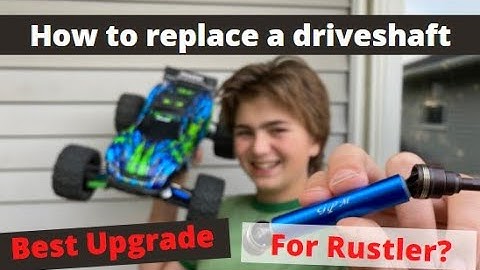 How to replace a driveshaft on the Traxxas rustler 4x4 vxl
