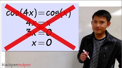 solving cos(4x)=cos(x)