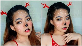 Reindeer Christmas Make-up Tutorial