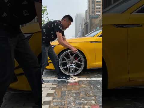 اسرع طريقة لتركيب جنط سيارة 