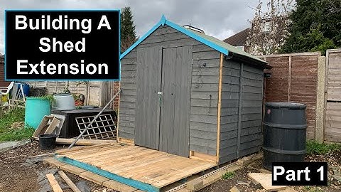DIY Allotment Shed Extension - Part 1 - The Base