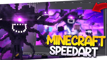 Creating a Minecraft Thumbnail with Blender | Speedart [46]