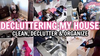 DECLUTTER & ORGANIZE MY HOUSE | DISASTER CLEAN WITH ME 2024 | DECLUTTERING & ORGANIZING MOTIVATION