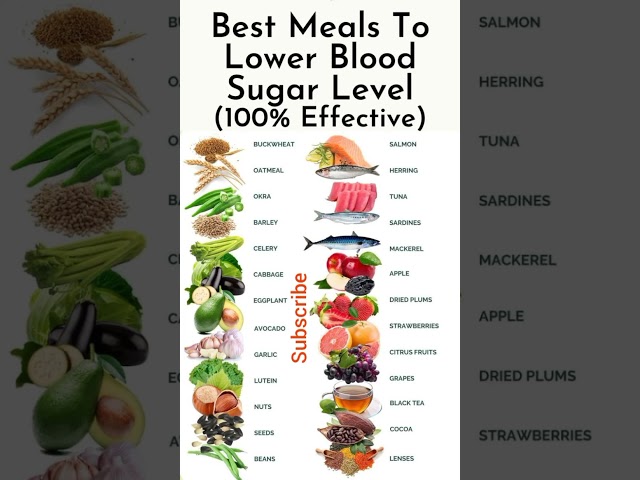 Best Meals To Lower Blood Sugar Level