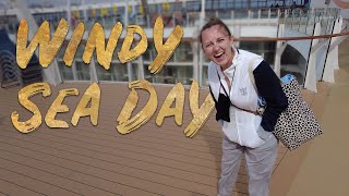 Windy Sea Day Onboard Allure of the Seas  Royal Caribbean Cruise Vlog 2022