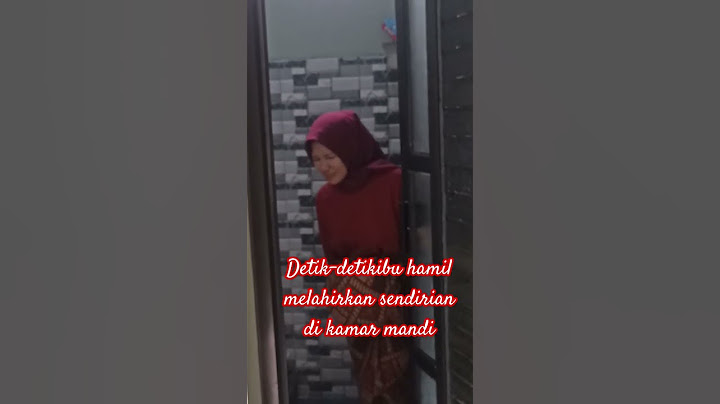 Detik-detik ibu hamil ini melahirkan sendirian di kamar mandi