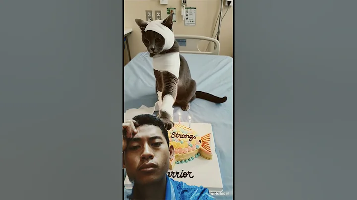 #animalintelligence #cat #cake #o #cute #aiandcats #happybirthday #aicats #funny #kitten #o #cat