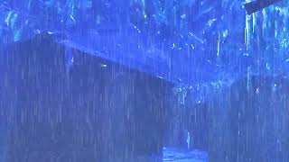 GET OVER Insomnia with Heavy Rain • Huge Thunder Sounds on Metal Roof of Farmhouse At Night