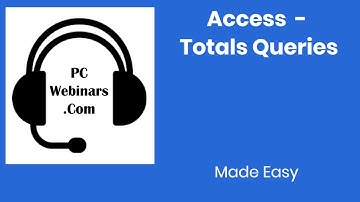 Access totals queries - How to create subtotals with data using totals queries in Microsoft Access
