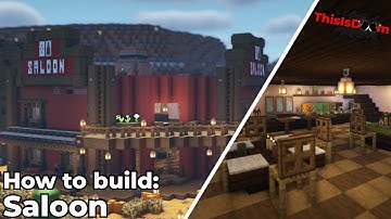 How to Build a Wild West Saloon and Interior | Minecraft Tutorial
