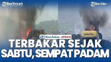 Detik-detik Kebakaran di TPA Sarimukti Bandung Barat, Terbakar Sejak Sabtu
