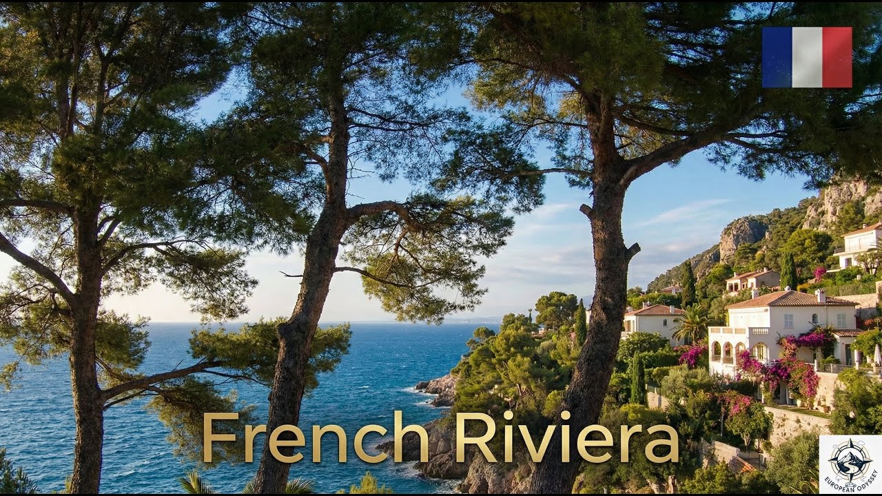 Côte d'Azur 4K | Saint-Jean-Cap-Ferrat to Nice | Relaxing Coastal Drive