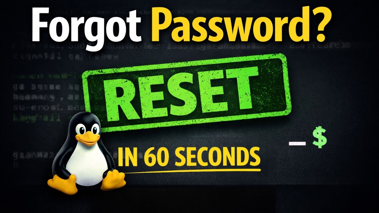 How to Reset Root Password on ANY Linux Distro (Universal Method) - YouTube