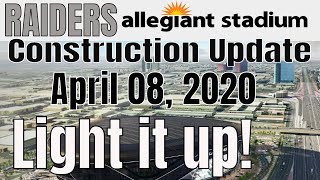 Las vegas raiders allegiant stadium construction update posted on
wednesday, april 08, 2020. this is a video taken tuesday night, 07,
the whit...