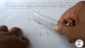 Class 7 Maths Practical Geometry To draw a parallel line to a given line through given point
