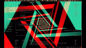 VJ on Atom & glsl-livecoder, 2017/09/17