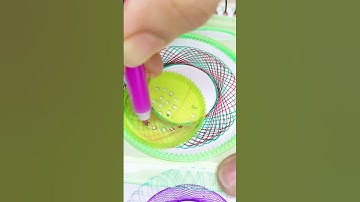 Hypnotic Spirograph Art: A Visual Journey  #Spirograph #GeometricArt #shorts #asrm #youtube #tiktok