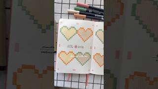 Journal with me for another bullet journal weekly setup Pixel heart this week bujoideas bujo