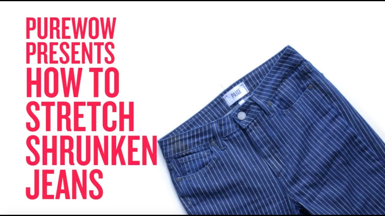How to Unshrink Jeans - YouTube