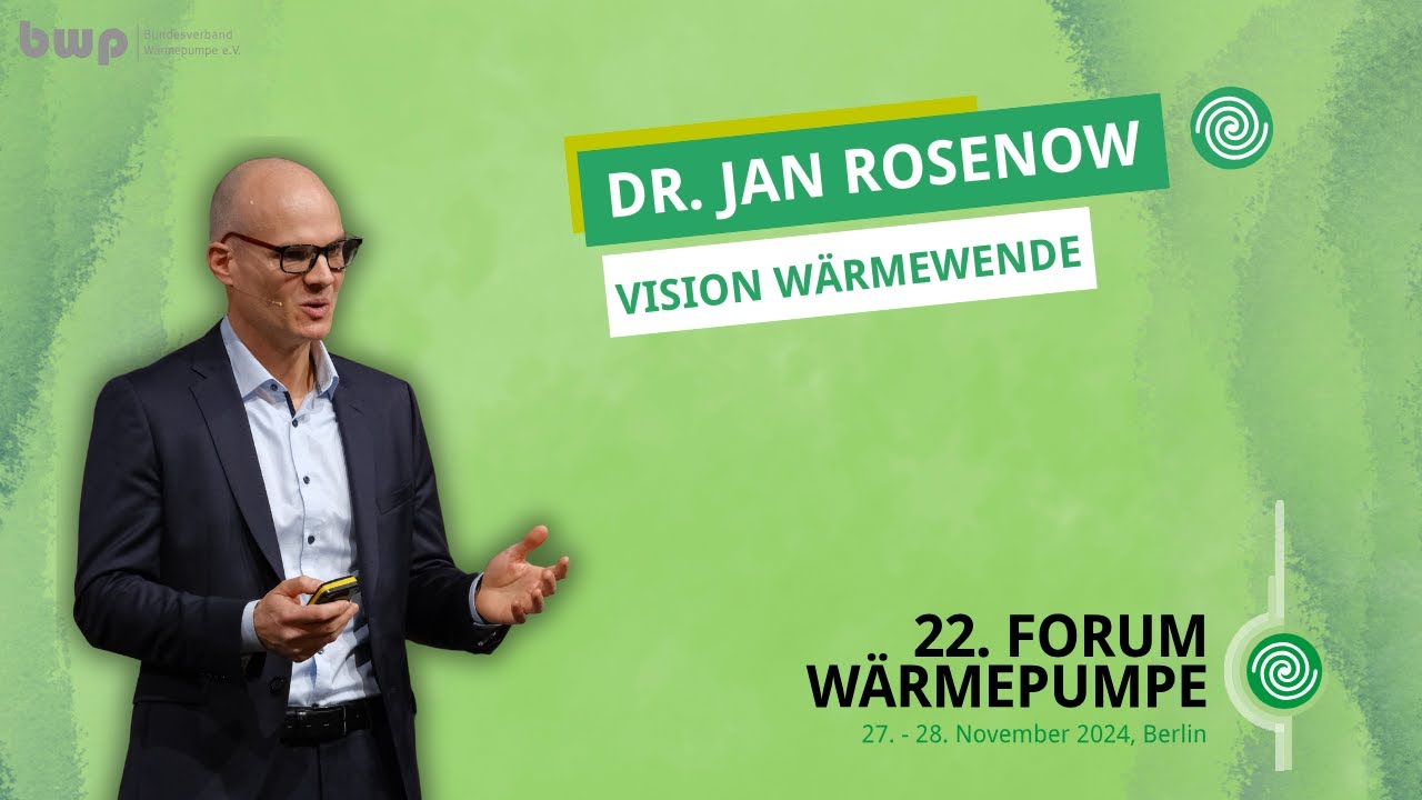 Jan Rosa Now Dr. Jan Rosenow (RAP) - Vision Wärmewende - YouTube