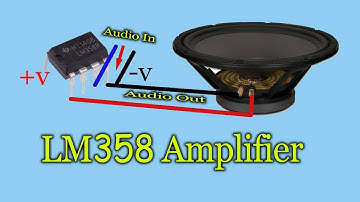 Powerful 12v Audio Amplifier using LM358 IC