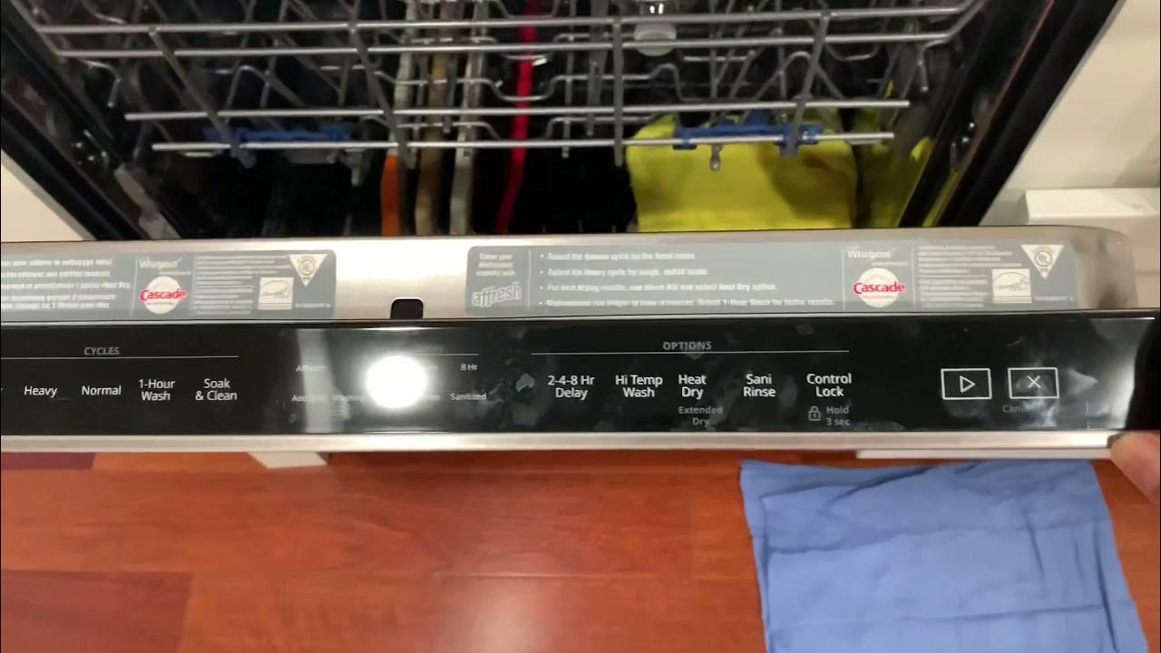 Whirlpool Dish Washing Machine How to Turn off Lock Control 