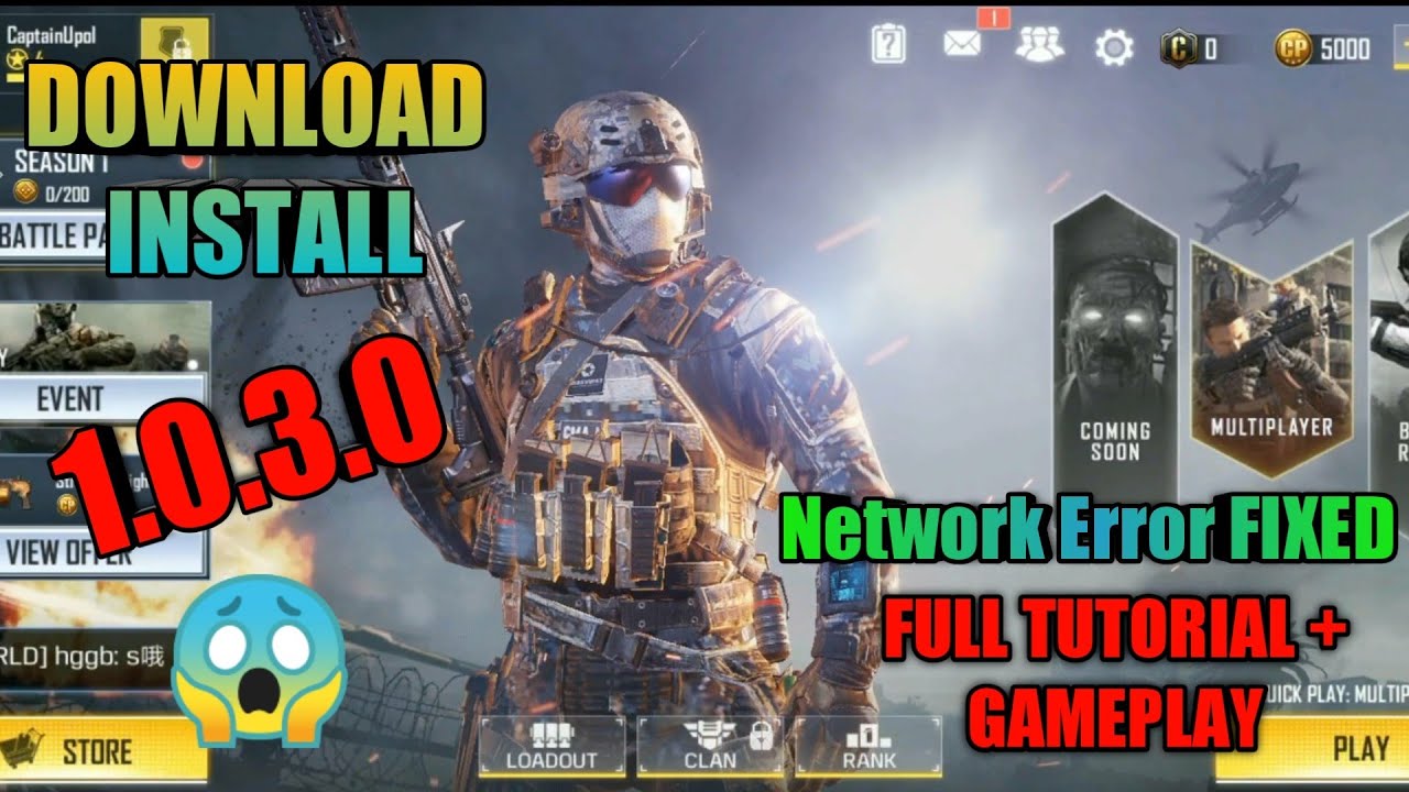 Call of Duty Mobile 1.0.3.0 New Update Is Here | APK + OBB Download Link In  Description - 