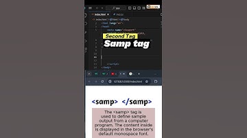 #3  HTML TAGS | BDO TAG | SAMP TAG | CHANGE TEXT DIRECTION IN HTML | #bdotag #htmltags #samptag