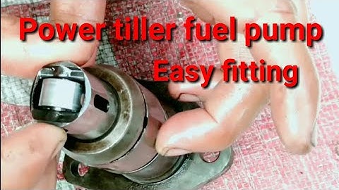 Power tiller fuel pump