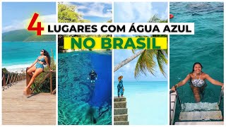 4 DESTINOS INCRÍVEIS COM ÁGUA AZUL NO BRASIL ??