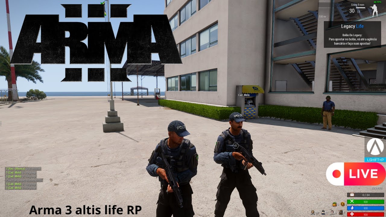 ARMA 3 ALTIS LIFE RP POLICIA MILITAR - YouTube
