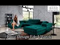 U alakú ágyazható sarok ülőgarnitúra | Basic Design Edo U formájú kanapé