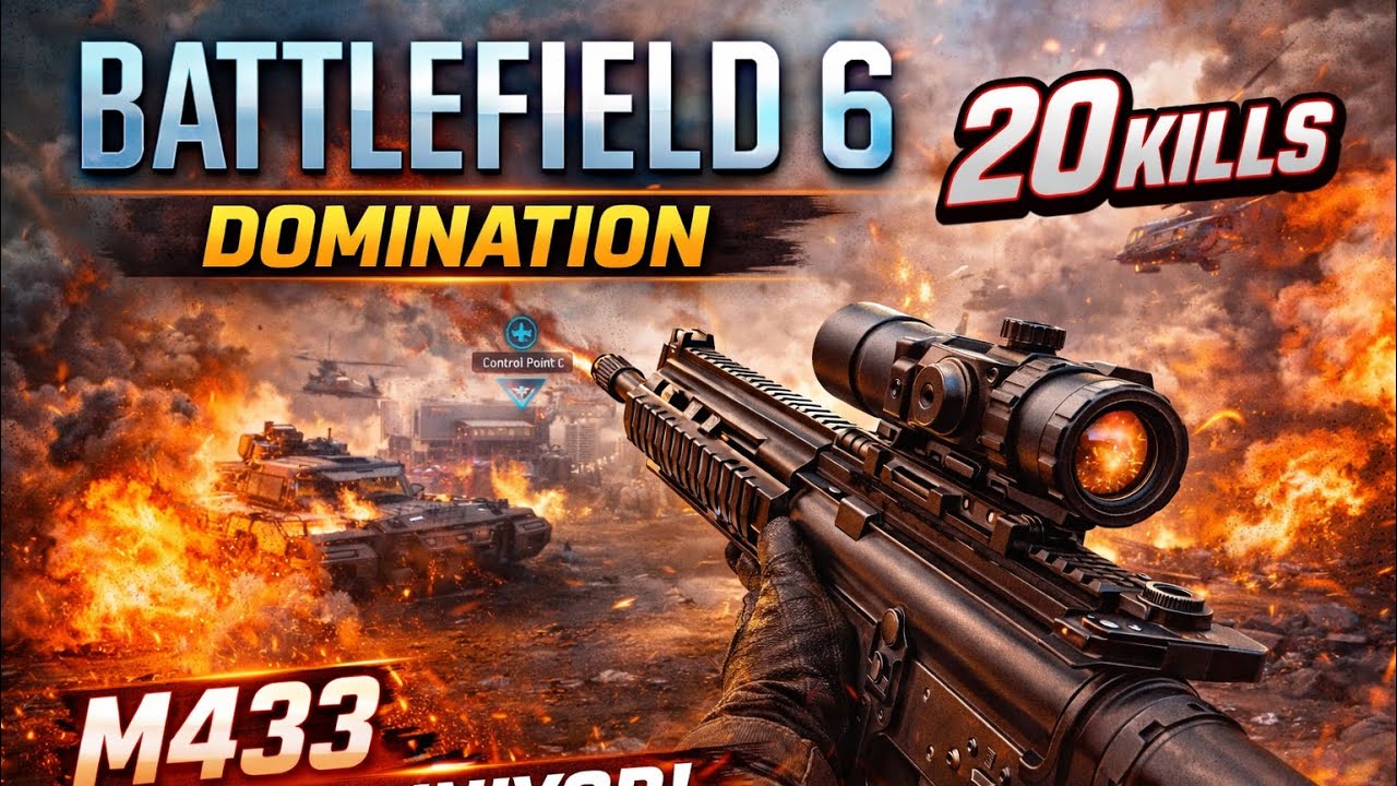 Battlefield 6 Domination | 20 Kill M433