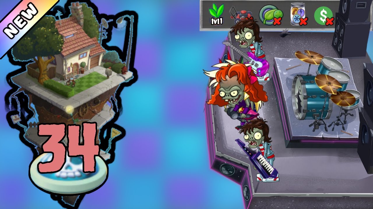 Plants vs Zombies 2 - Modern Day Day 34 [Plants Lvl 1 & No Premium ...