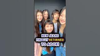 New Jeans FINALLY Returned to ADOR 😱 #newjeans #Kpop #shorts