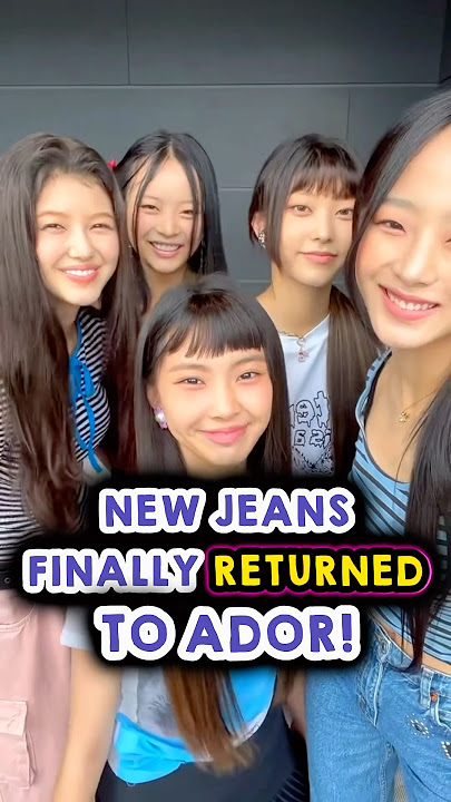 New Jeans FINALLY Returned to ADOR 😱 #newjeans #Kpop #shorts