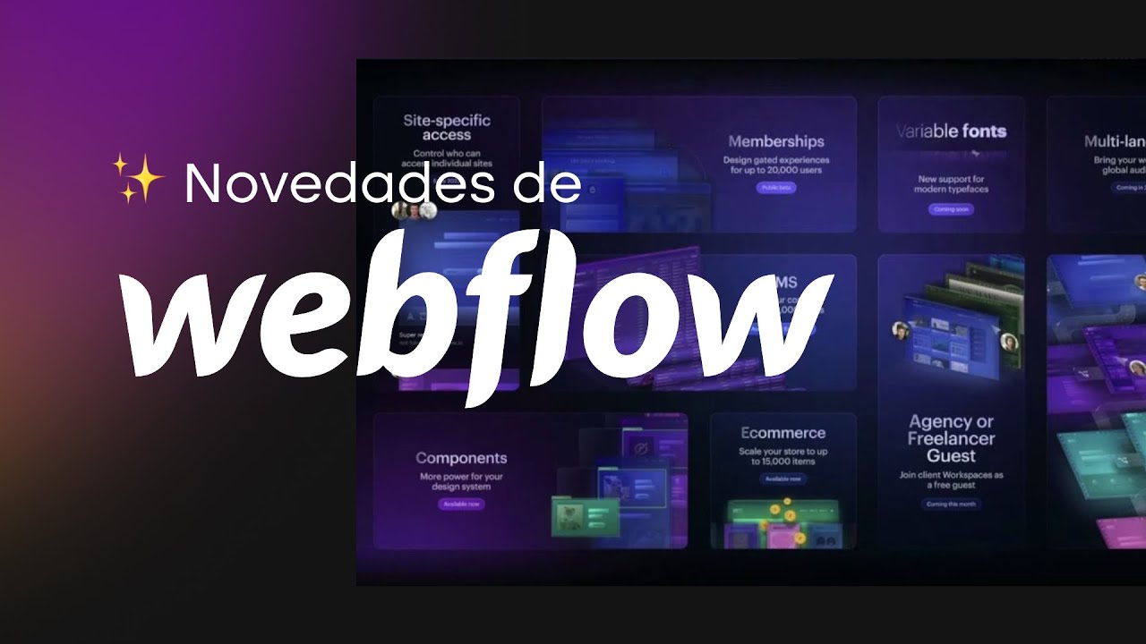 🆕 Las NOVEDADES de WEBFLOW para 2023 - YouTube