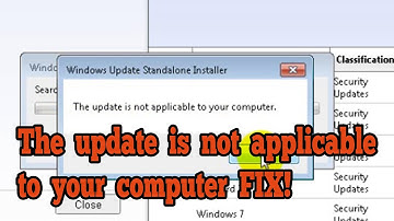 how to fix this update is not applicable to your computer | #trending