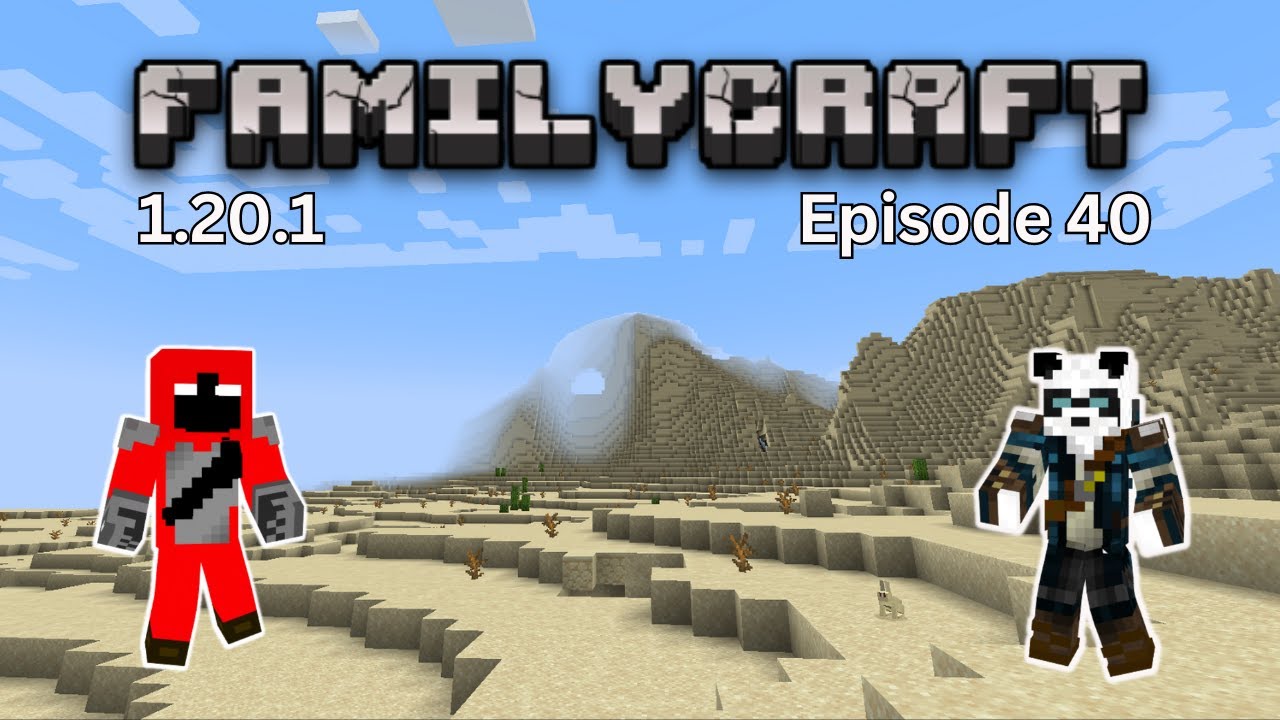 DoubleK Plays Minecraft - FamilyCraft SMP - Episode #40 - Father and Son Gaming - Broken Elytra?!