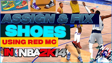 HOW TO ASSIGN & FIX SHOES IN NBA2K14