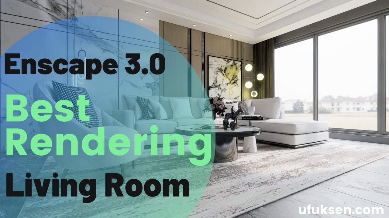 Enscape 3.0 Modern Living Room Best Rendering - YouTube