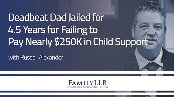 Deadbeat Dad Jailed for 4.5 Years for Failing to Pay Nearly $250K in Child Support | Family Lawyers