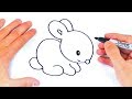 Cómo dibujar un Conejito Paso a Paso | Dibujos Fáciles