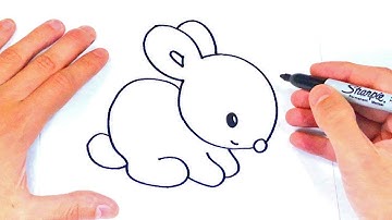 Cómo dibujar un Conejito Paso a Paso | Dibujos Fáciles